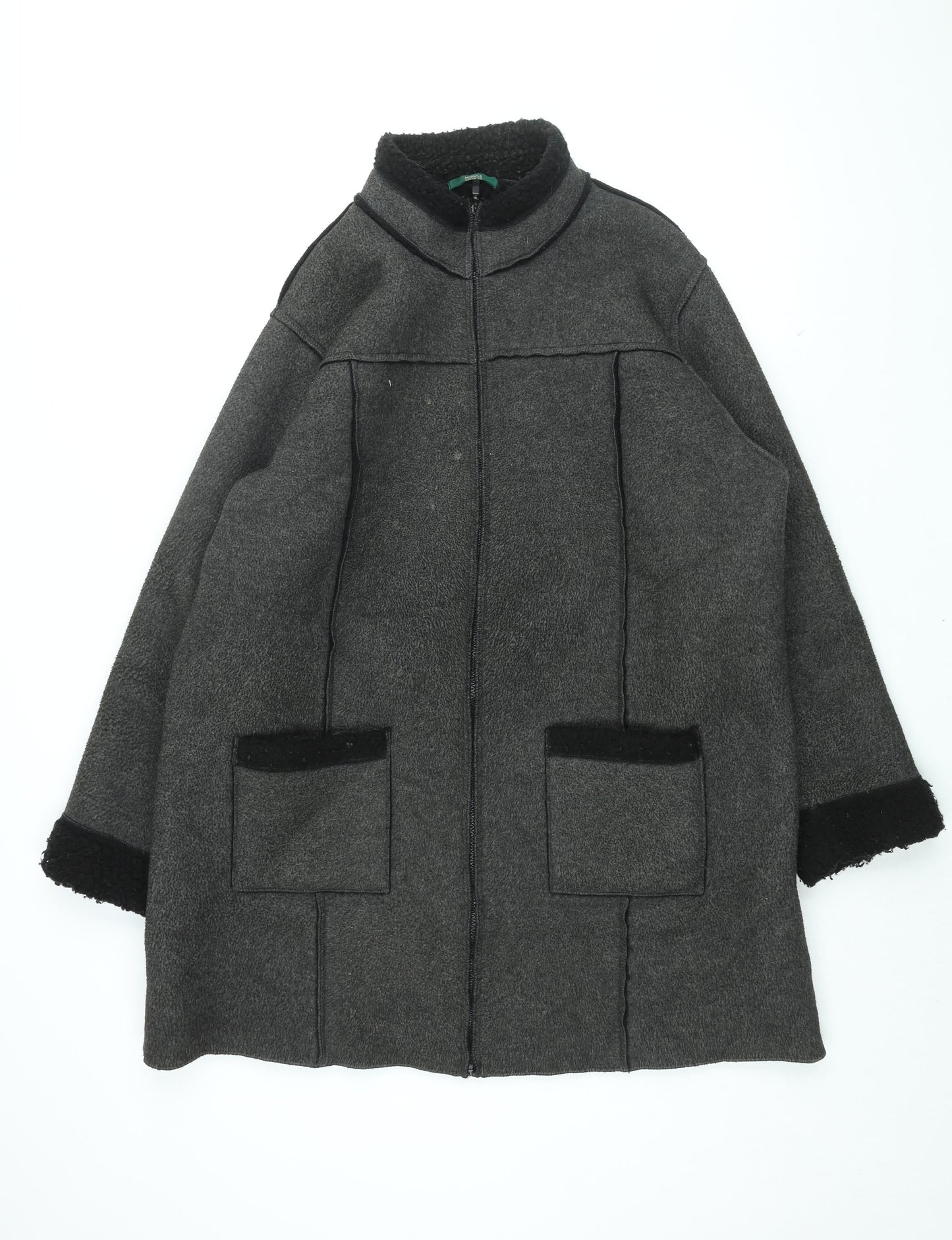 Womens UK Size 18 Marks and Spencer Grey Overcoat