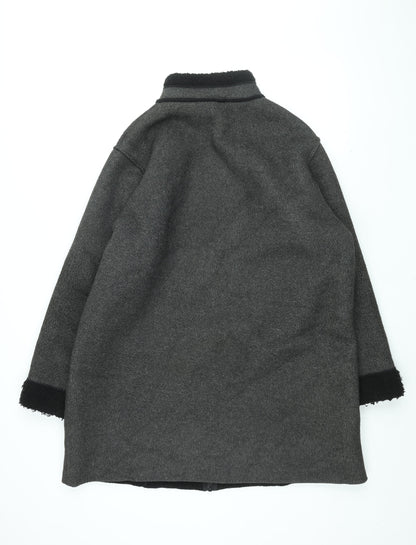 Womens UK Size 18 Marks and Spencer Grey Overcoat