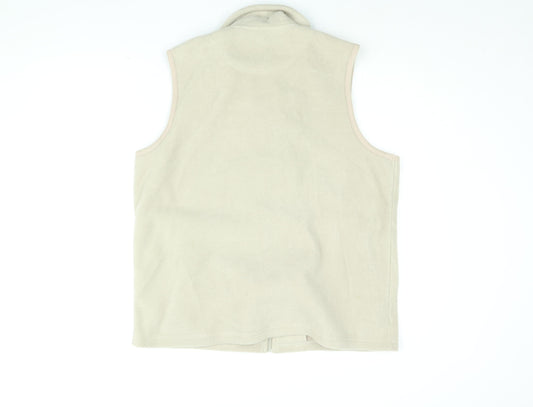 Damart Womens Beige Gilet Jacket Size 16 Zip