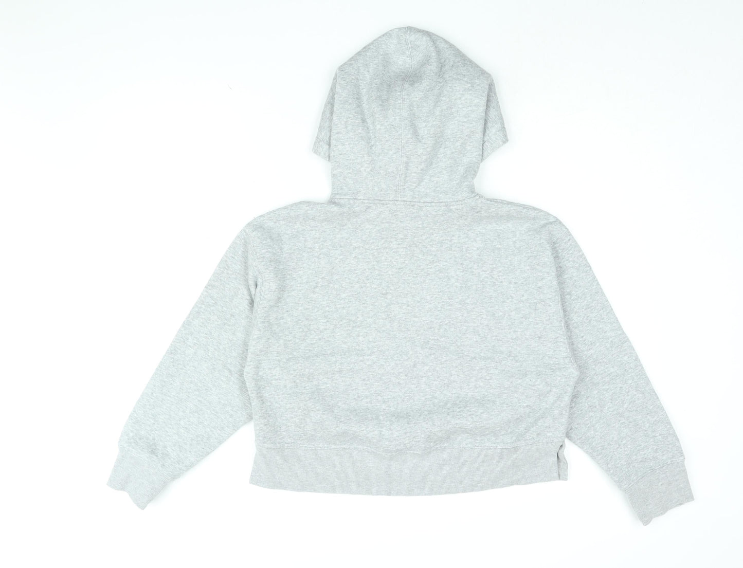 Zara Womens Grey Cotton Pullover Hoodie Size S Pullover