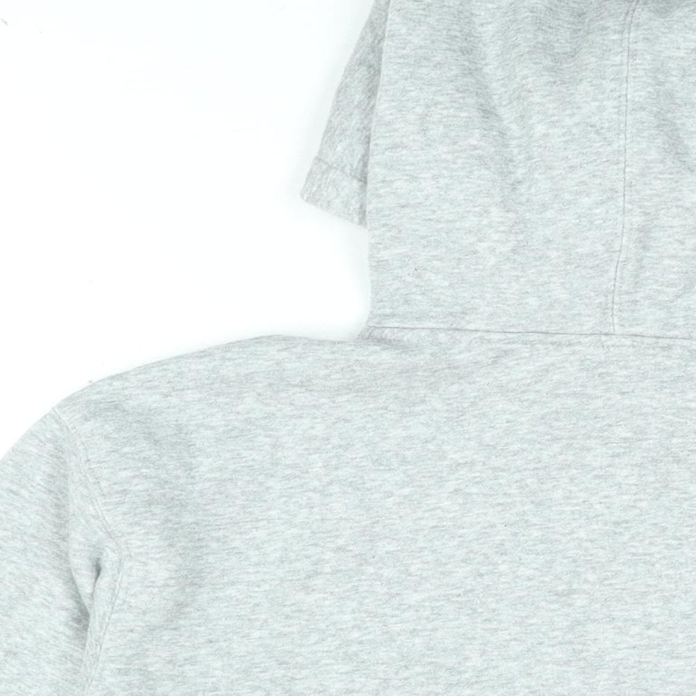Zara Womens Grey Cotton Pullover Hoodie Size S Pullover