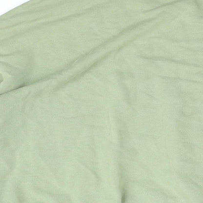 H&M Womens Green Cotton Pullover Sweatshirt Size M Pullover