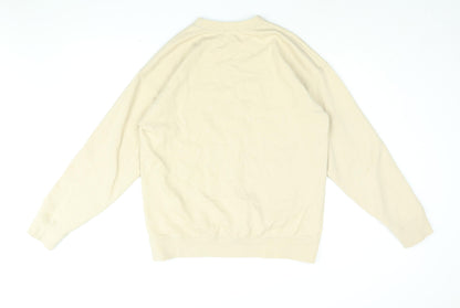 Boohoo Womens Beige Cotton Pullover Sweatshirt Size S Pullover - California West Coast