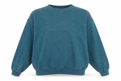 Womens UK Size S Pull&Bear Blue Pullover Sweatshirt