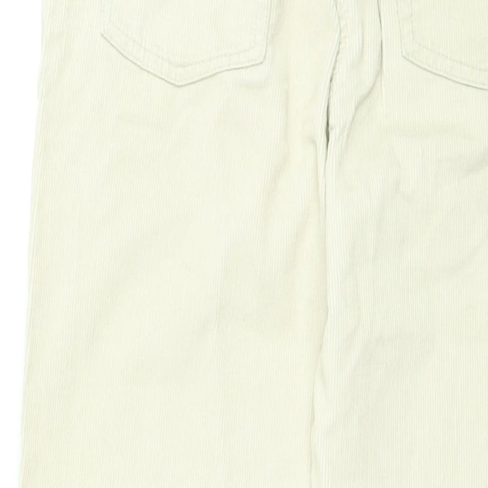 Dorothy Perkins Womens Beige Cotton Bootcut Jeans Size 12 L36 in Regular Zip - Corduroy