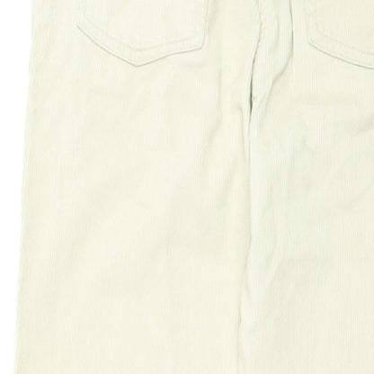 Dorothy Perkins Womens Beige Cotton Bootcut Jeans Size 12 L36 in Regular Zip - Corduroy
