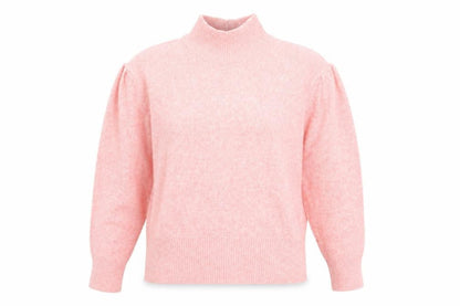 Marks & Spencer Womens Pink High Neck Polyester Pullover Jumper Size S
