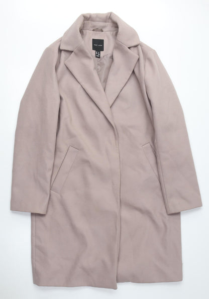 Womens UK Size 10 New Look Beige Overcoat