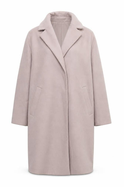 Womens UK Size 10 New Look Beige Overcoat