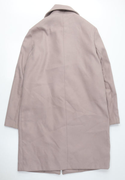 Womens UK Size 10 New Look Beige Overcoat