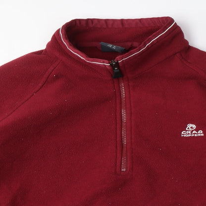Craghoppers Red Fleece Pullover Unisex Sweatshirt Size 12