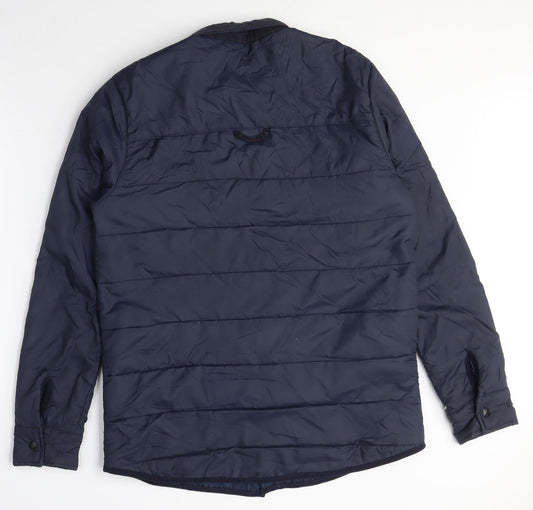 Mens UK Size L Voi Jeans Co. Blue Puffer Jacket