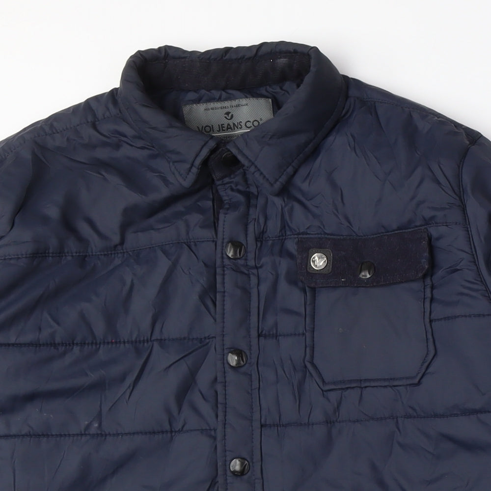 Mens UK Size L Voi Jeans Co. Blue Puffer Jacket
