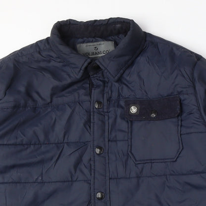 Mens UK Size L Voi Jeans Co. Blue Puffer Jacket