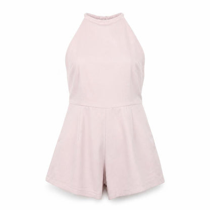 Air Space Womens Pink Polyester Playsuit One-Piece Size M Zip