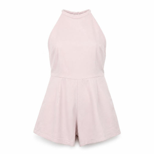 Air Space Womens Pink Polyester Playsuit One-Piece Size M Zip