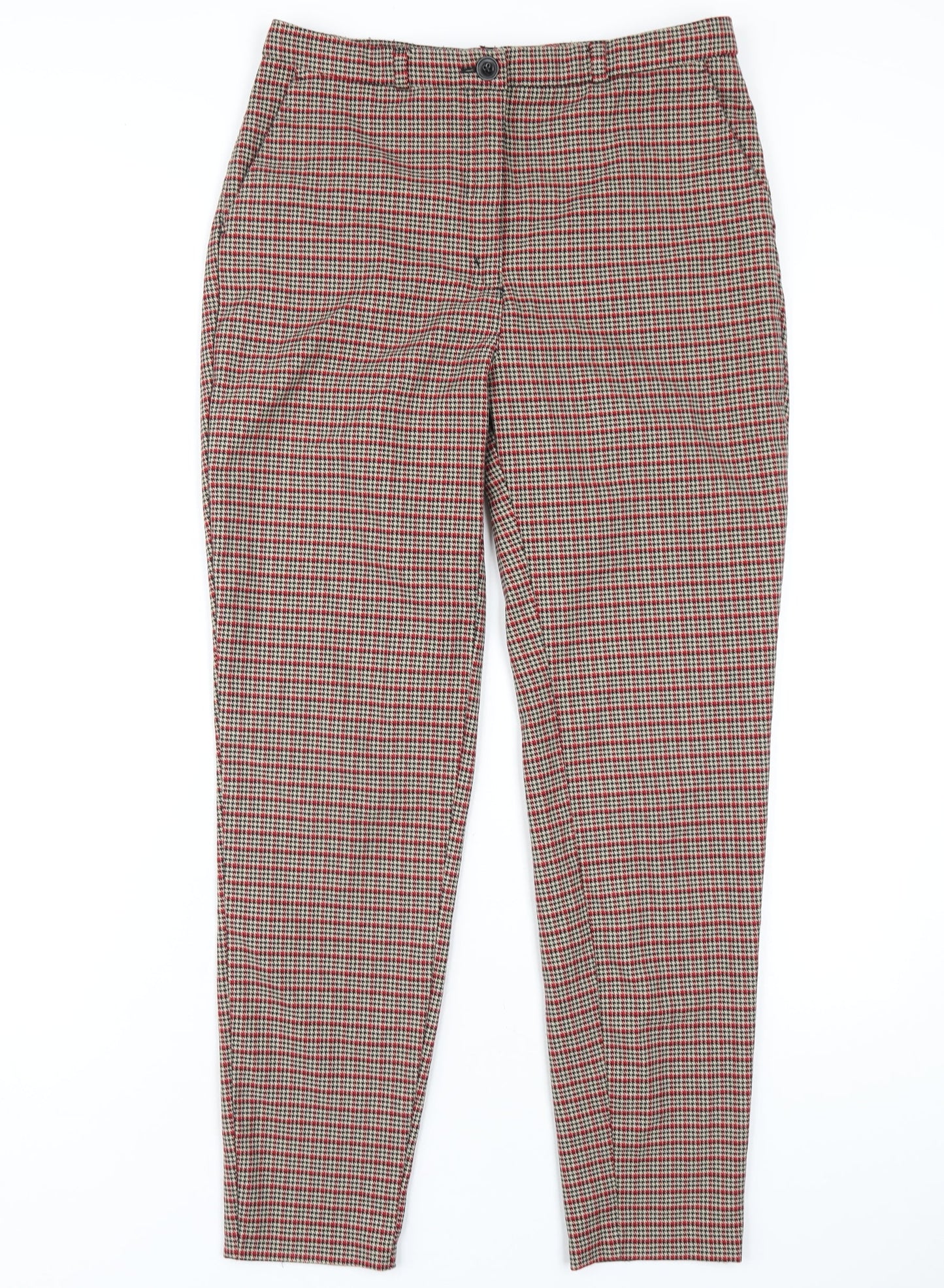 Womens UK Size 8 Monki Regular Fit  Red Trousers