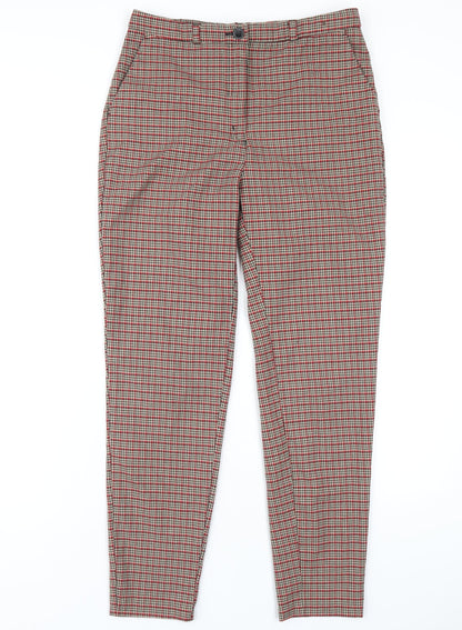 Womens UK Size 8 Monki Regular Fit  Red Trousers