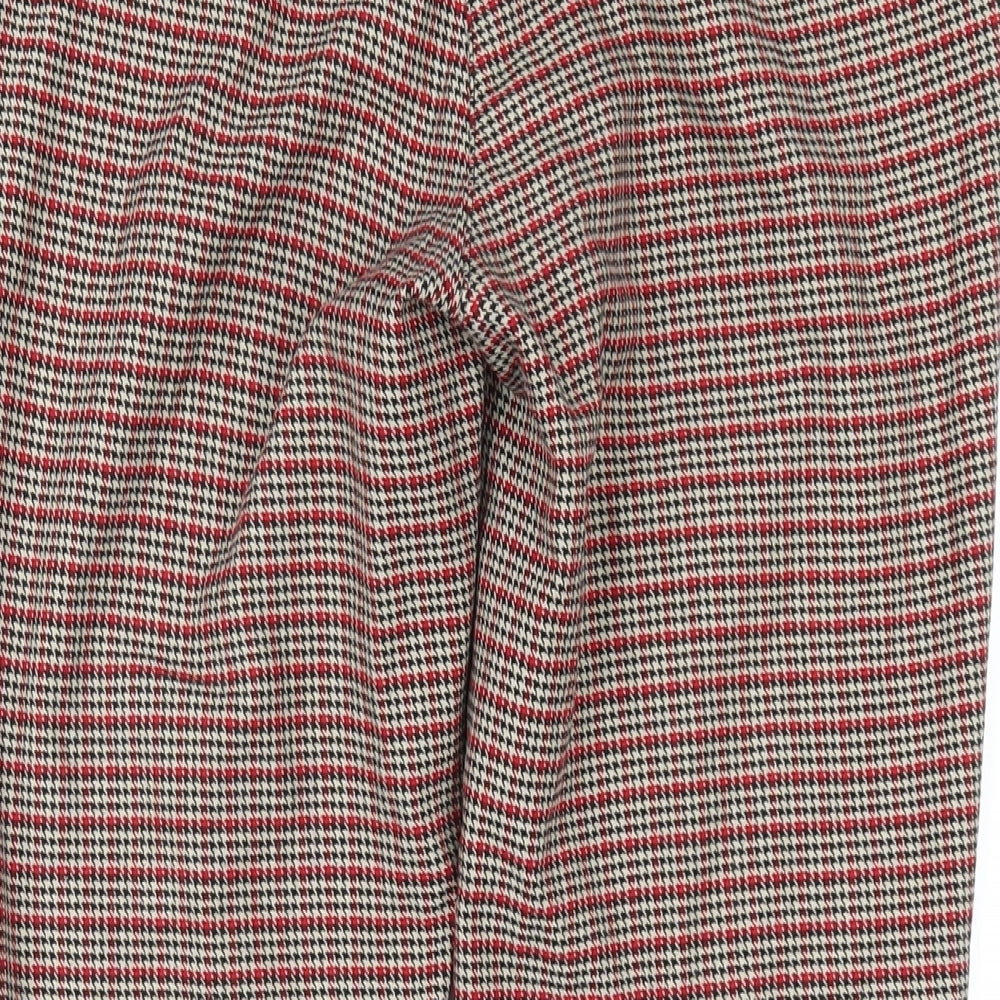 Womens UK Size 8 Monki Regular Fit  Red Trousers