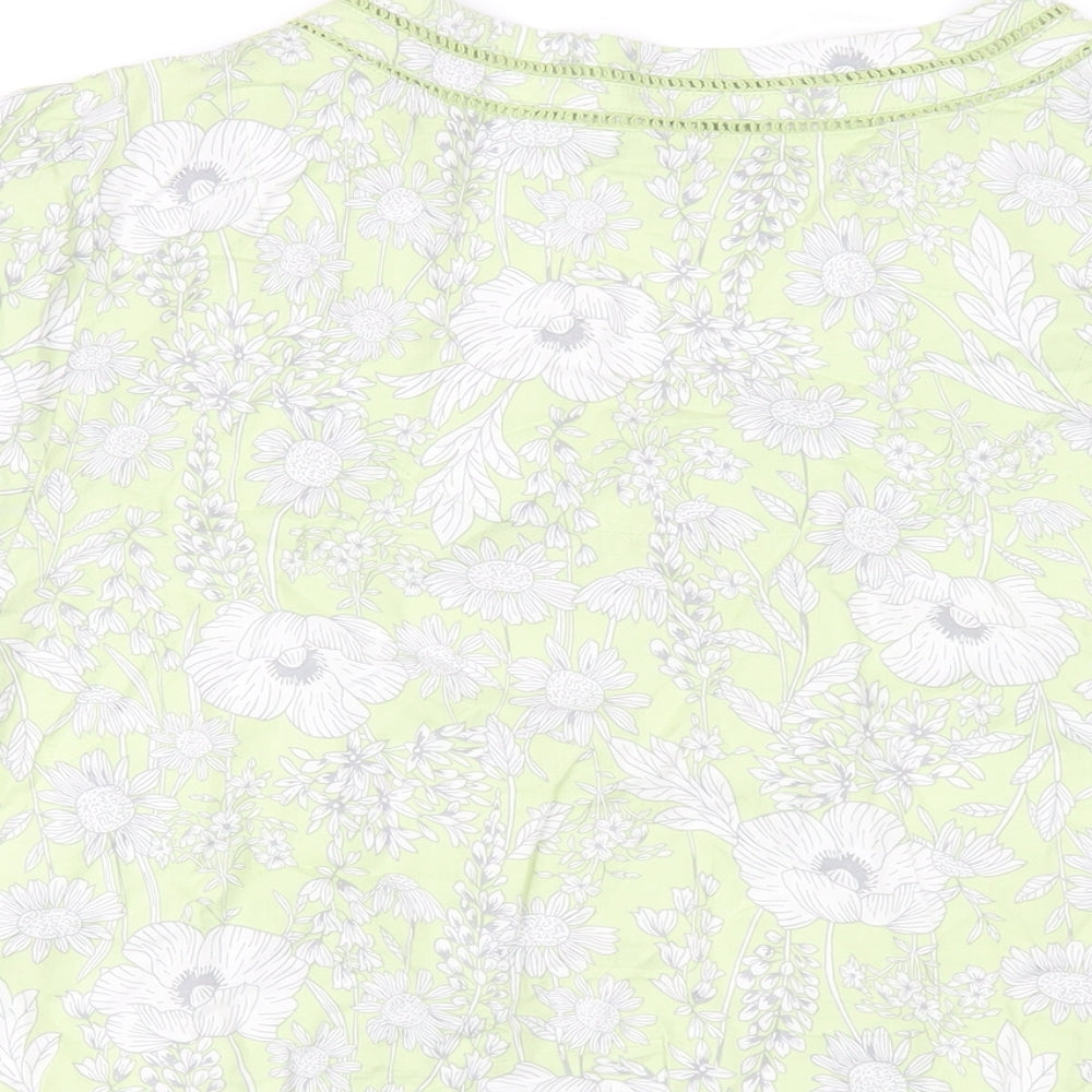 Womens UK Size 14 Maine Green Basic T-Shirt