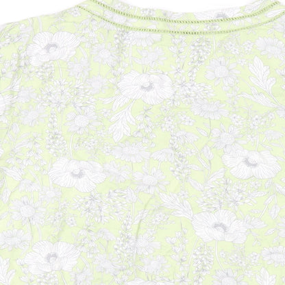 Womens UK Size 14 Maine Green Basic T-Shirt