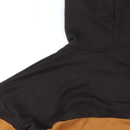 Stay Above World Mens Brown Cotton Pullover Hoodie Size L