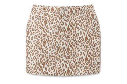 Daisy Street Womens Beige Animal Print Polyester A-Line Skirt Size 20 Zip