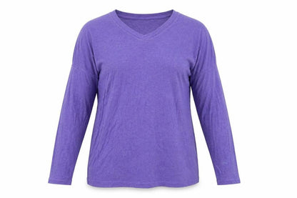 Womens UK Size M CAbi Purple Basic T-Shirt