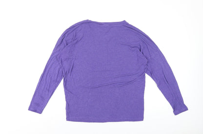 Womens UK Size M CAbi Purple Basic T-Shirt