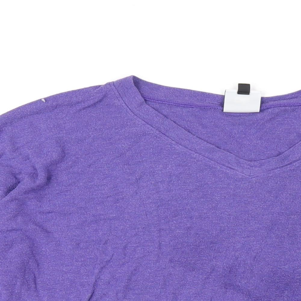 Womens UK Size M CAbi Purple Basic T-Shirt