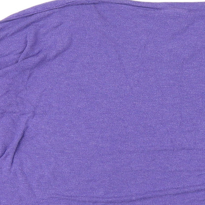 Womens UK Size M CAbi Purple Basic T-Shirt