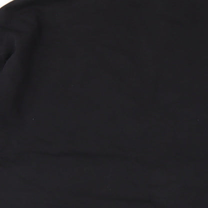 River Island Mens Black Cotton T-Shirt Size S Round Neck