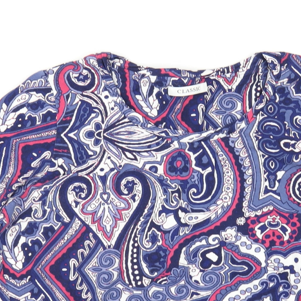 Womens UK Size 12 Classic Multicoloured Basic T-Shirt