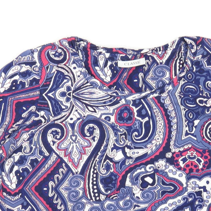 Womens UK Size 12 Classic Multicoloured Basic T-Shirt