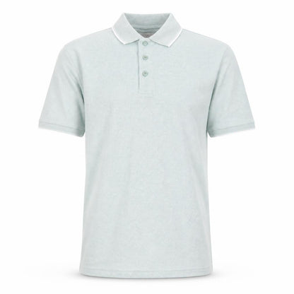Marks & Spencer Mens Green Modal Polo Size M Collared Button