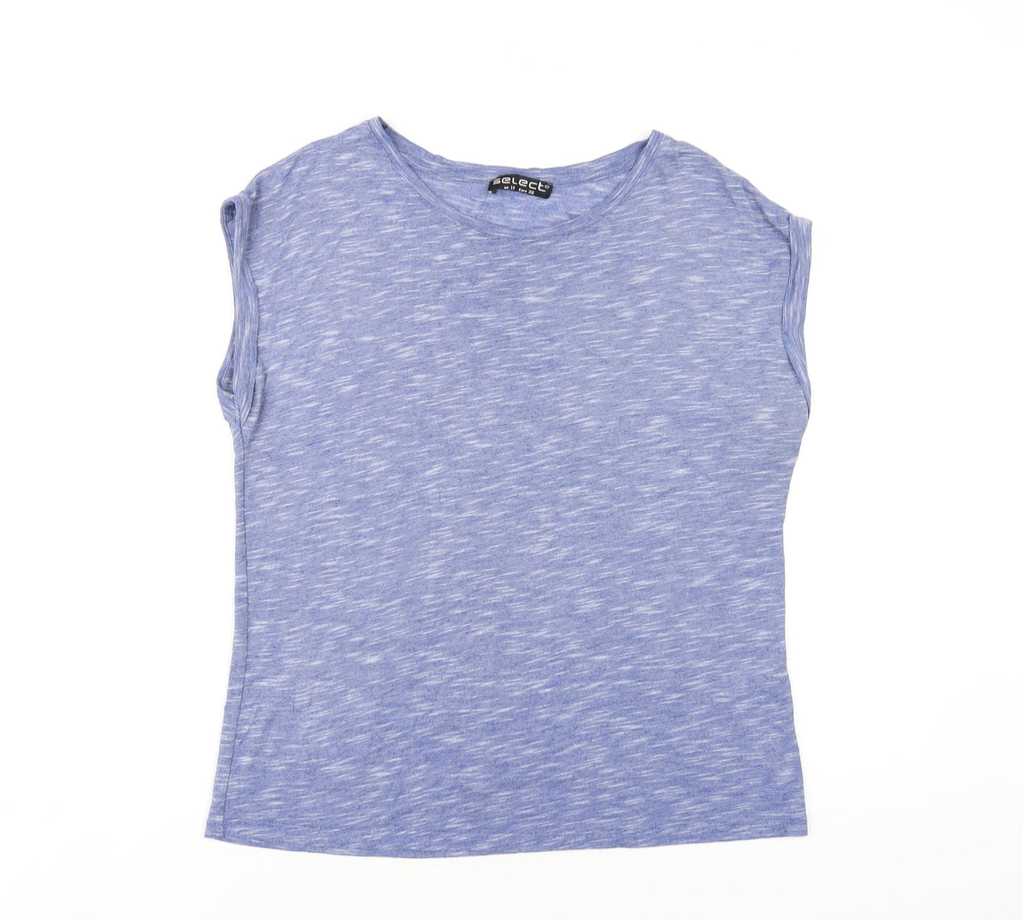 Womens UK Size 10 Select Blue Basic T-Shirt