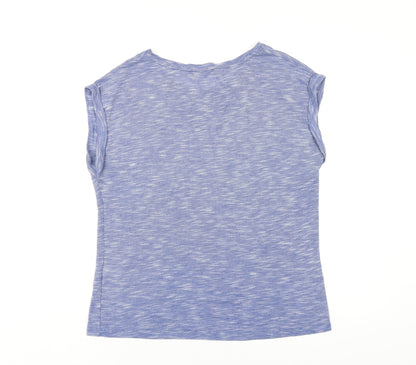 Womens UK Size 10 Select Blue Basic T-Shirt
