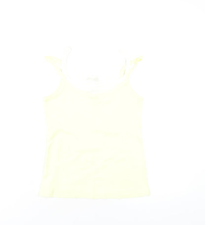 Womens UK Size 10 Marks and Spencer Yellow Camisole Tank