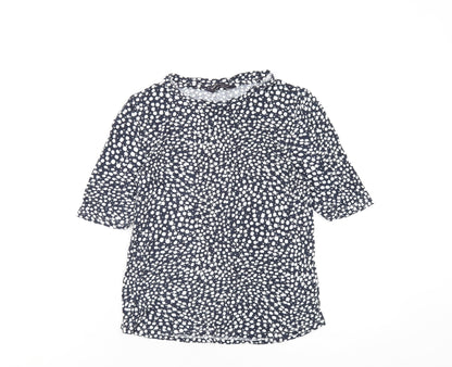 Womens UK Size 10 Marks and Spencer Blue Basic T-Shirt