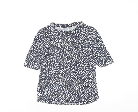 Womens UK Size 10 Marks and Spencer Blue Basic T-Shirt