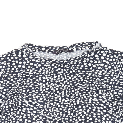 Womens UK Size 10 Marks and Spencer Blue Basic T-Shirt