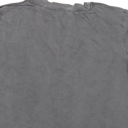 Womens UK Size S Zara Grey Basic T-Shirt