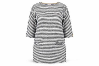 NEXT Womens Blue Striped Cotton A-Line Size 18 Round Neck Pullover