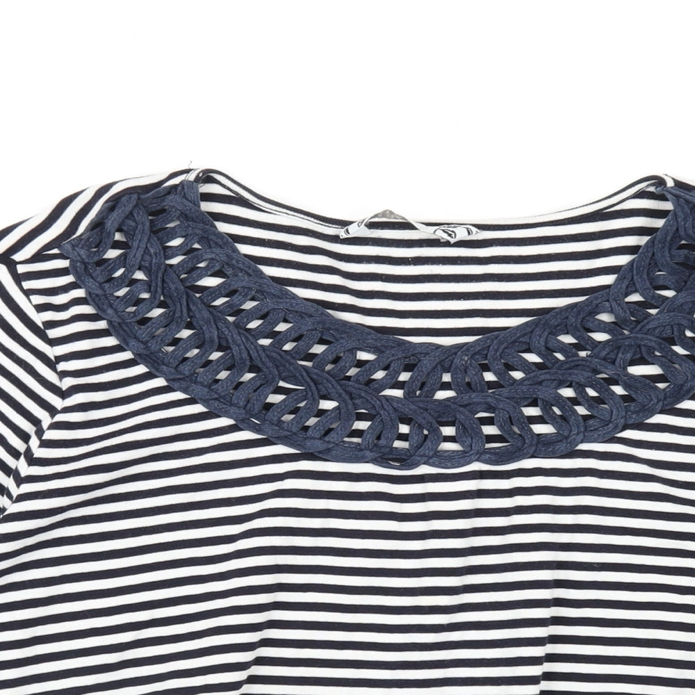 Womens UK Size 22 Joanna Hope Blue Basic T-Shirt