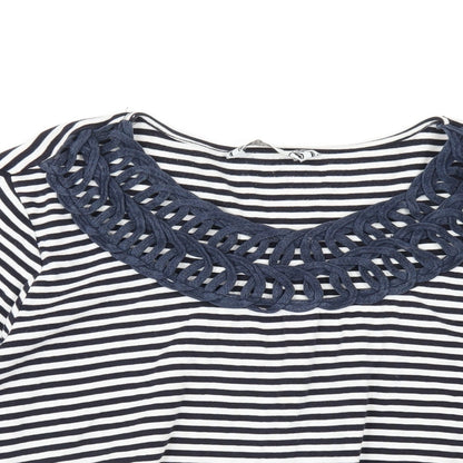Womens UK Size 22 Joanna Hope Blue Basic T-Shirt