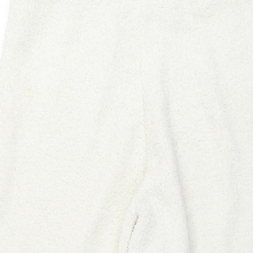 Womens UK Size L H&M Regular Fit Jogger White Trousers