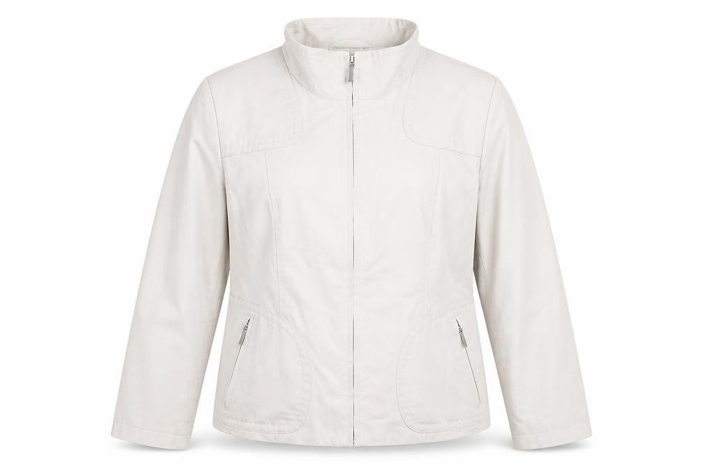 Marks and Spencer Womens Beige Jacket Size 16 Zip