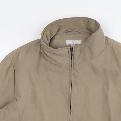 Key West Womens Beige Jacket Size 12 Zip