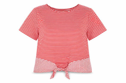 Womens UK Size 14 Yumi Red Basic T-Shirt