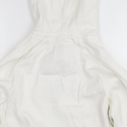 American Eagle Outfitters Womens White Cotton Pullover Hoodie Size XS Pullover - Logo